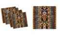 Ambesonne Kente Pattern Set of 4 Napkins, 18" x 18"